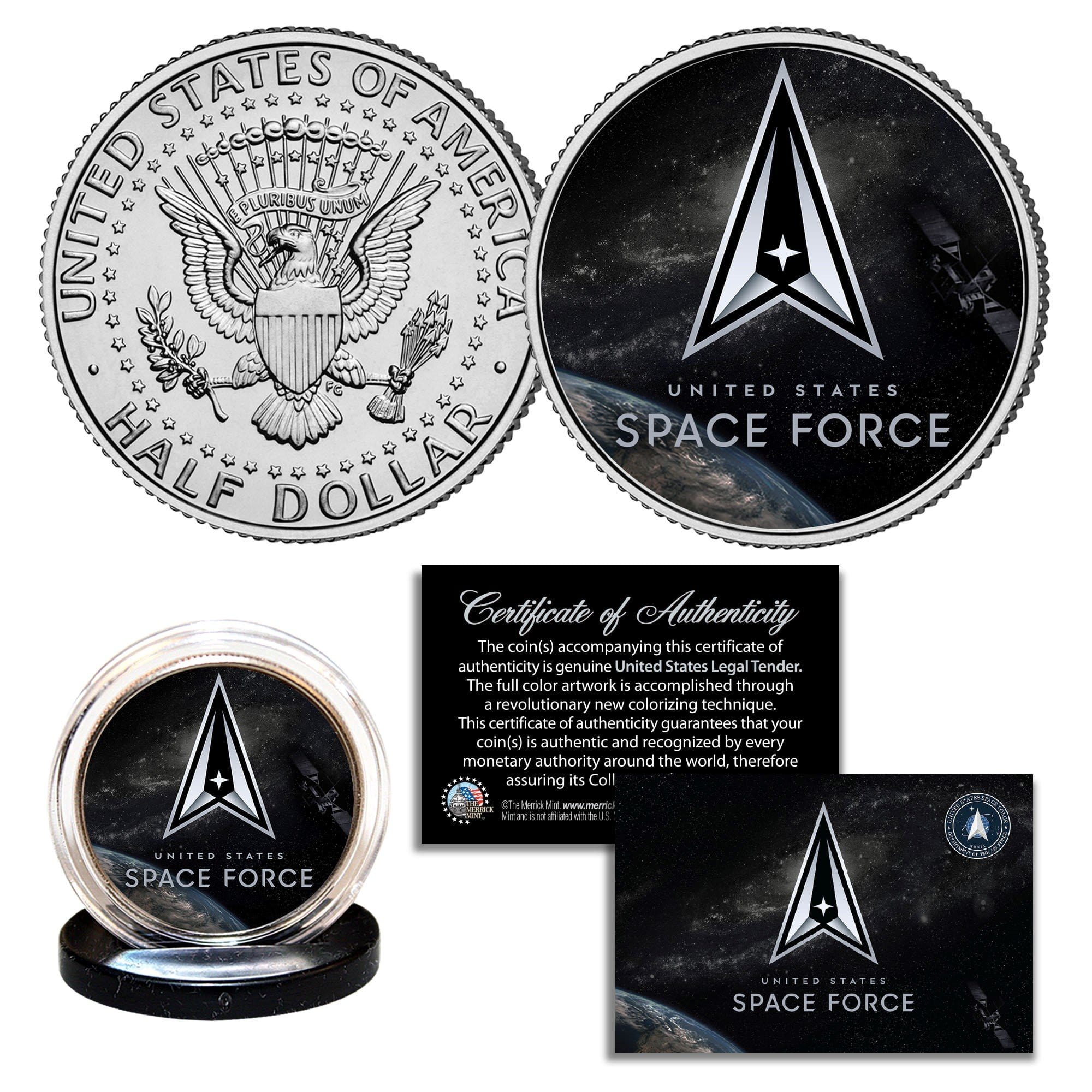 "Space Force" New Logo - Authentic JFK Half Dollar - Image 2