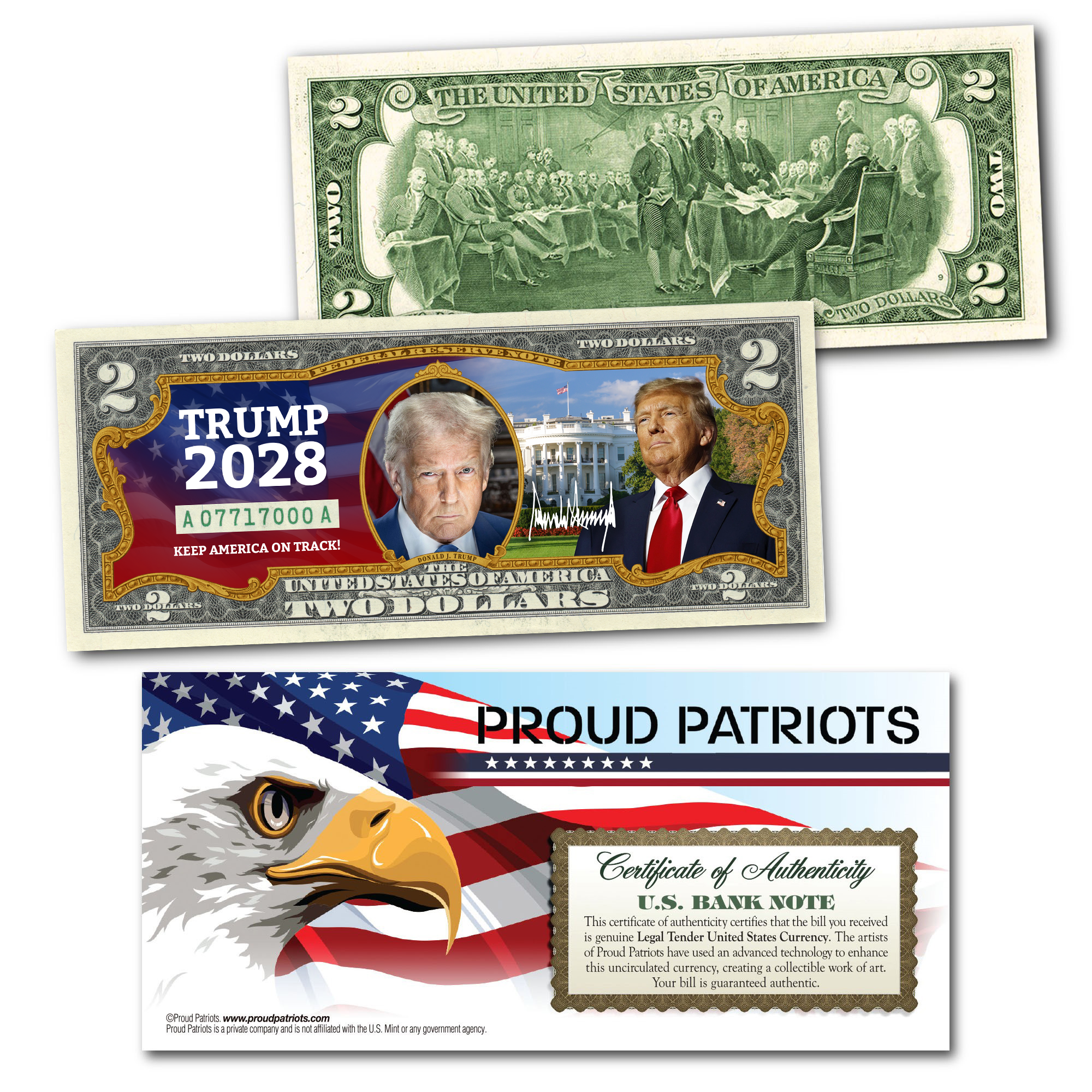 Trump 2028 Collectible $2 Bill - Image 2
